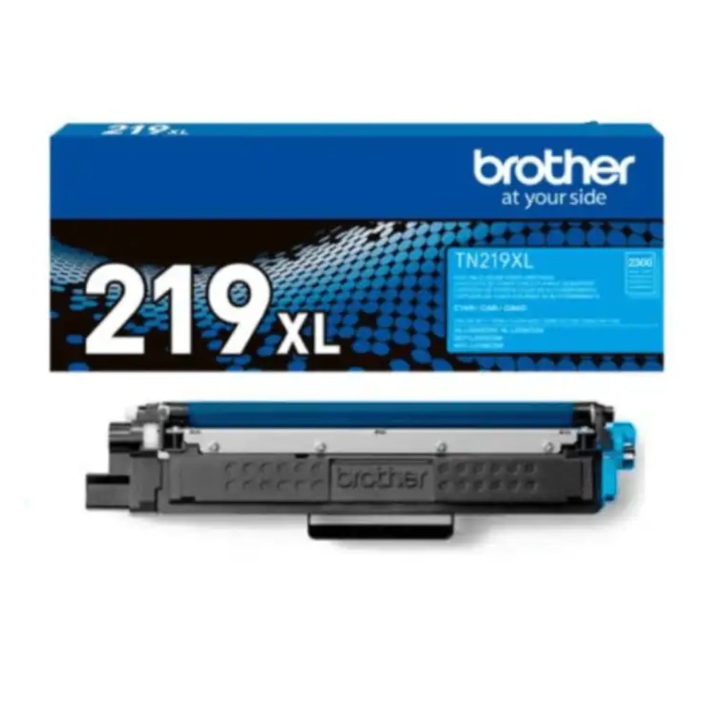 Tóner Brother TN-219, compatible L3280Cdw, Hl L3240Cdw, rendimiento 1,200 página, cyan